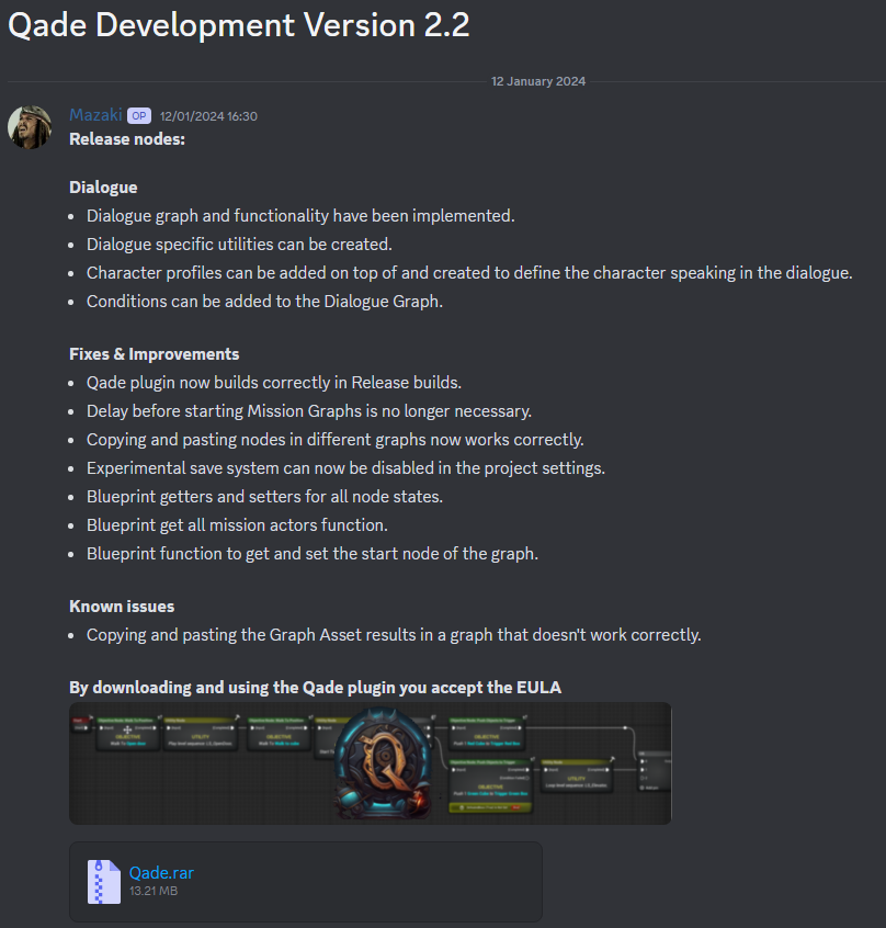 Release Discord Post